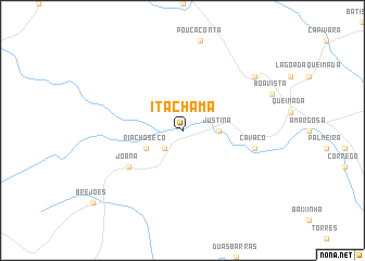 map of Itachama