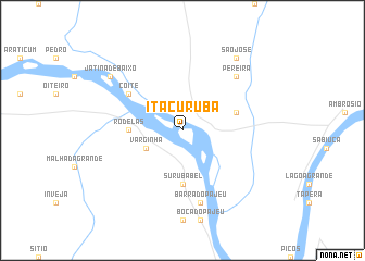 map of Itacuruba