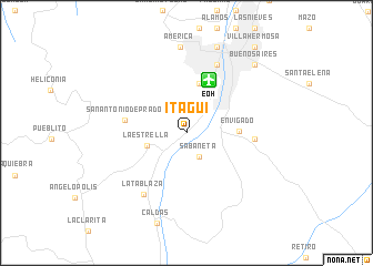 map of Itagüí