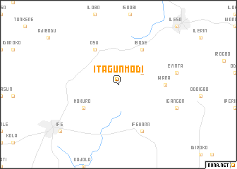 map of Itagunmodi