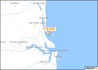map of Itaípe