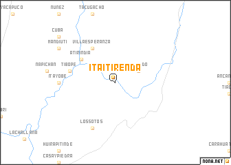 map of Itaitirenda