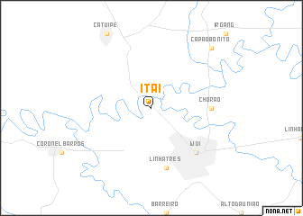 map of Itaí