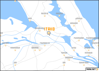 map of Itako