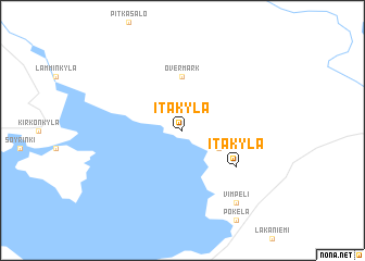 map of Itäkylä