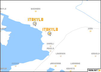 map of Itäkylä