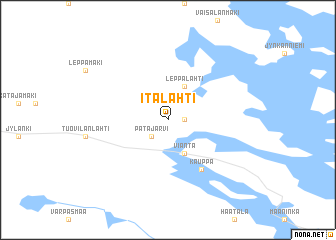 map of Itälahti