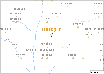 map of Italaque