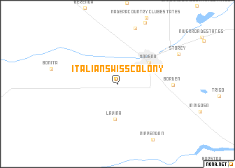 map of Italian Swiss Colony