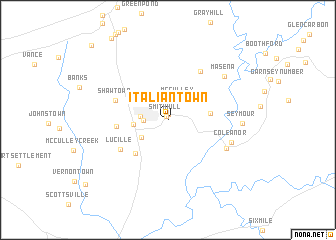 map of Italian Town