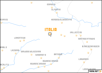 map of Italia