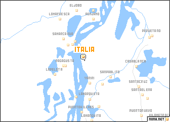 map of Italia