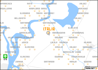 map of Italia