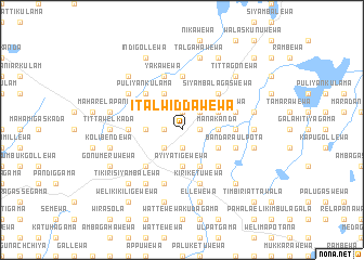 map of Italwiddawewa