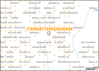 map of Itanawatte Megodagama