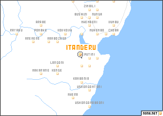 map of Itanderu