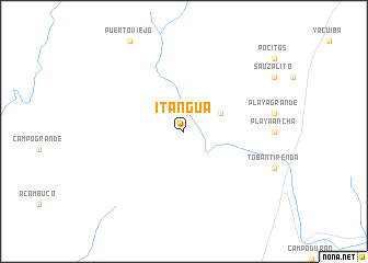 map of Itangua