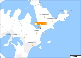 map of Itapeba