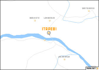 map of Itapebi