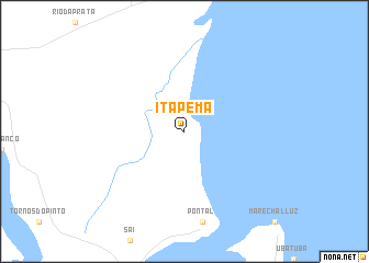 map of Itapema