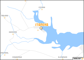 map of Itapema