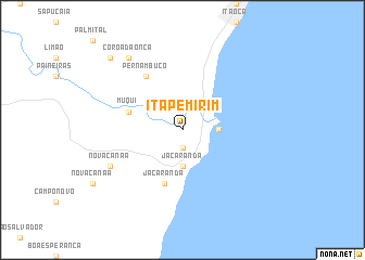 map of Itapemirim