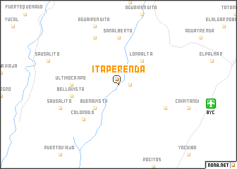 map of Itaperenda