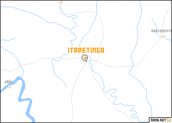 map of Itapetinga