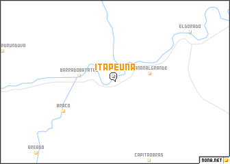 map of Itapeúna