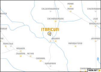 map of Itapicuri