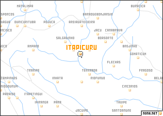 map of Itapicuru