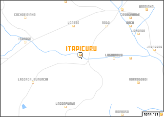 map of Itapicuru