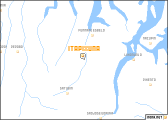 map of Itapixuna