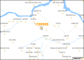 map of Itaporã