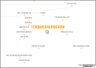 map of Itaqueri da Serra