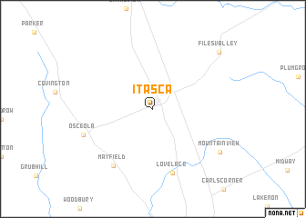 map of Itasca