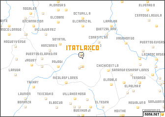 map of Itatlaxco