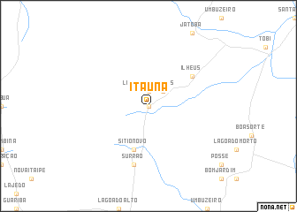 map of Itaúna