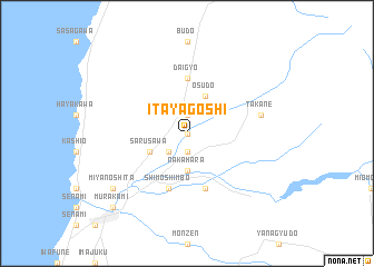 map of Itayagoshi