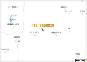 map of Itembeguazu