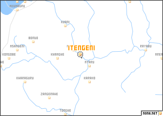 map of Itengeni