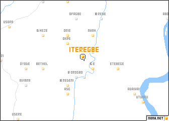 map of Iteregbe