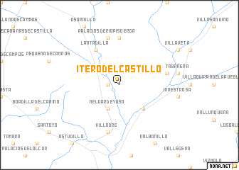 map of Itero del Castillo