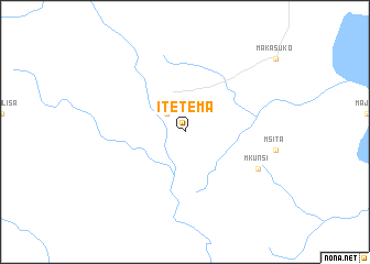 map of Itetema