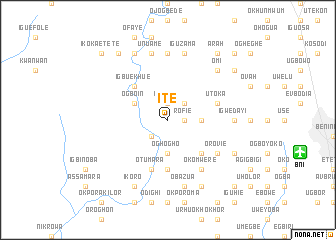 map of Ite