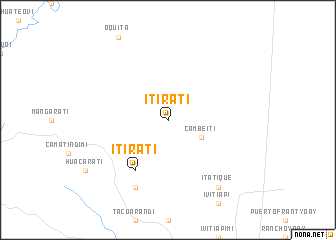 map of Itiratí