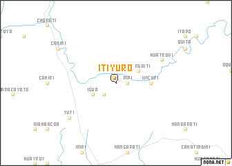 map of Itiyuro