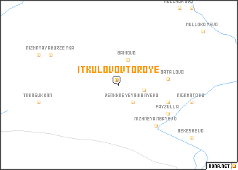 map of Itkulovo Vtoroye