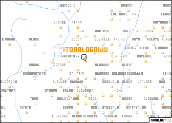 map of Itobalogo Iju