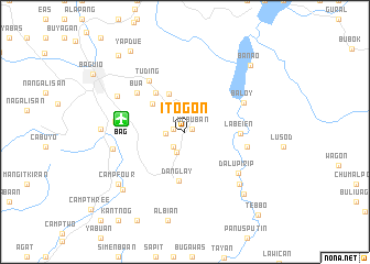 map of Itogon